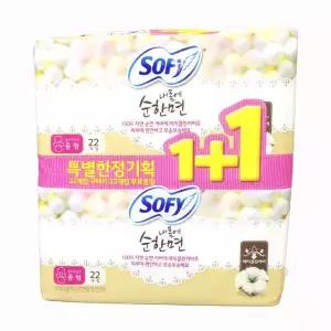 생리대 소피 단품 내몸에 순한면 중형 22개+22개/44개