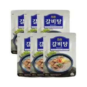 진한식품 진한 갈비탕 600g x6개