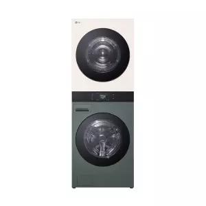 [LG](신세계몰)LG 오브제 워시타워 25kg+25kg 그린_베이지 WA2525GEHF