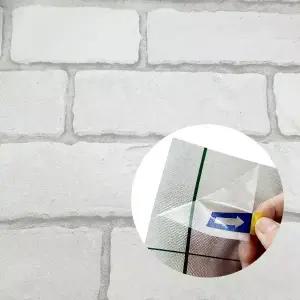 옳은유통 셀프시공 스마트 벽지 라이트 클래식 벽돌 1mX10m/ 셀프 인테리어 접착식 도배 붙이는 단열 벽지