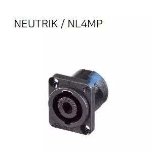 NEUTRIK NL4MP / 벽부형 매입용 샷시용 스피콘 스피커커넥터 / 뉴트릭 정품