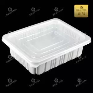찜용기 M-1923F 족발 보쌈 수육 쟁반국수 해물찜 배달 포장용기 백색200개
