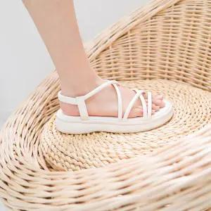 [올리] 레아 스트랩 쿠션 밴딩 샌들 4cm