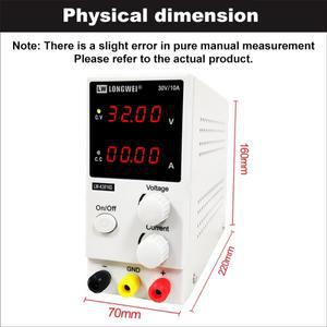 Longwei LW-K3010D 4LED 조정  DC 전원 공급 장치 30V 10A 실험실 가변 스위치 안정화