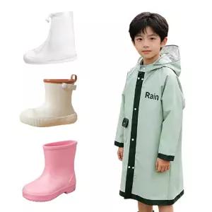 키즈트리 아동 장화 유아 우비 키즈 신발 아이 주니어 여아 남아 초등 학생 레인 부츠 코트 비옷 여름 장마 커버