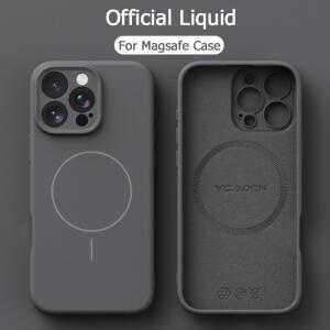 Magsafe 무선 충전 마그네틱 케이스 용  액체 연질 실리콘 iPhone 16 Plus 15 14 13 12 Pro Max 11 커버
