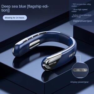 Xiaomi 여름 휴대용 목 팬 미니 Bladeless 자동 넥 밴드 USB 충전식 3 속도 음소거 무선 전기 쿨러