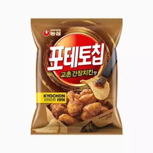 농심 포테토칩 교촌 간장치킨맛 55g 16개