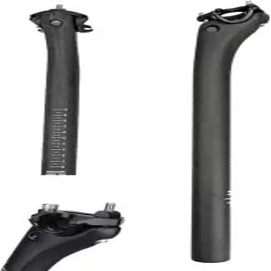 조스비즈 바이크 카본 시트포스트 27.2/31.6-400/350mm 초경량 파이버 MTB 로드 마운틴 조절 가능한 오프셋