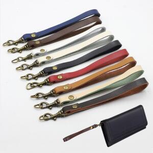 가죽 손목 스트랩 교체용 클러치 가방 핸들 벨트 핸드백 지갑 키 끈 액세서리 14.5cm