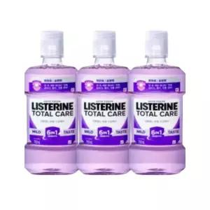 리스테린 무알콜 가글 토탈케어마일드 입냄새제거 순한맛 750ml X 3개 MNS