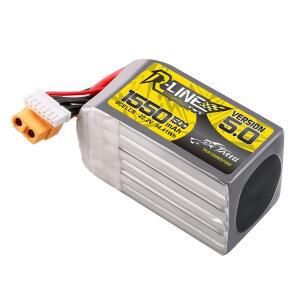 RC 드론용 TATTU R-LINE V5.0 22.2V 1550mAh 6S1P LiPo 배터리 XT60 플러그