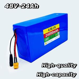 AIMJIN 13S6P 48V 24000mAh/24Ah 리튬 이온 배터리 팩 2000W 시티코코 전동 스쿠터 내장 50A BMS