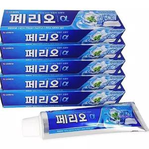 치약 성인 뉴후레쉬알파 페리오 구강건강 150gx5개 입냄새 제거 치석 불소함유 민트 충치예방 상쾌한 구취c