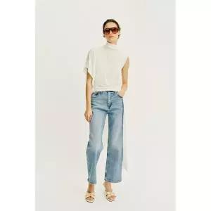 ZARA JEANS Z1975 STRAIGHT 하이웨이스트 - 미디움 블루