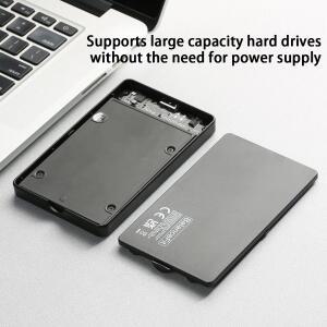 USB 3.0/C타입 HDD 인클로저 2.5인치  SSD 외장 하드 드라이브 케이스 5Gbps 전송 속도 툴프리 클리어 하드