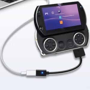 PSP Go 충전 데이터 어댑터 타입 USB C LED 컨버터 코드 게임 콘솔 전원  와이어 C타입 케이블
