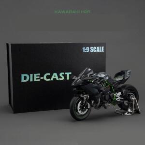 1/9 가와사키 닌자 H2R BMW S1000RR 스즈키 하야부사 오토바이 장난감 모델 다이캐스트 금속 미니어처 선물