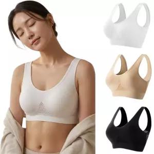 매쉬 찰브라 스포츠 브라탑 노와이어 편한 수면 데일리 속옷 M~5XL 빅사이즈