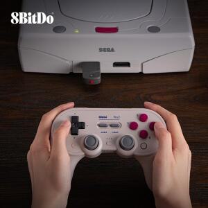 8BitDo Saturn 레트로 블루투스 리시버 윈도우, Xbox 시리즈, One 게임패드, 스위치 프로 및 PS5/PS4 컨트
