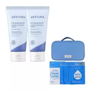 [본사직영] 에스트라 아토베리어365 하이트로 수딩크림 80ml 2개 + 메이크업파우치