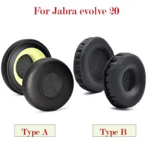 헤드셋스펀지 이어폼 Jabra Evolve 20 20se 30 30II 40 65 Uc Ms 헤드셋용 교체용 단백질 가죽 이어 패드