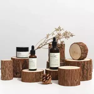 9PCS 목재 제품 사진 소품 세트 주얼리 코스메티스 비누용 천연 숲