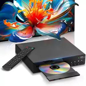 HDMI가 포함된 TV용 DVD 플레이어 스마트 전 지역 무료 및 RCA 케이블 리모컨 USB 입력 PAL/NTSC 1080P로