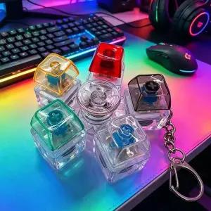 LED 키캡 스피너 키링 딸깍이 클리커 클릭커 키보드 청축 피젯 토이