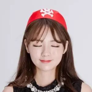 PW 해적두건모자(레드) 파티용품 공연 할로윈 풍선 모자 테이블용품 (W9A16F0)