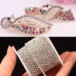고품질 대용량 스톤 체인 2mm 2.5mm 골드 실버 벌크 네일체인 (W8B2F5E)