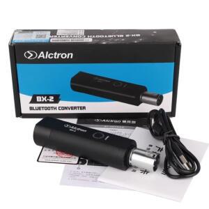 Alctron BX-2 휴대용 무선 Bluetooth V4.0 수신기 XLR 인터페이스 오디오 변환기 증폭기 플매트 카펫 러그
