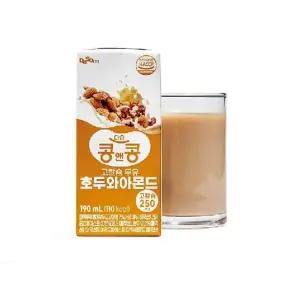 [콩앤콩] 고칼슘 두유 호두와 아몬드 190ml*72팩