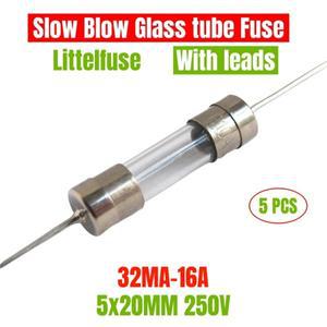 리틀퓨즈 218 타임 래그 유리 퓨즈 핀 포함 5x20 5x20MM 250V LF 32MA 0.2A 1A 2A 2.5A 3A 3.15A 5A 6.3A 8