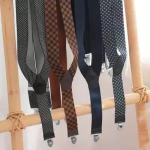 국산 Y형 서스펜더 멜빵 남자 남성 캐주얼 정장 클립 모리스