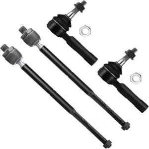 SCITOO 4pcs RWD 전면 서스펜션 키트 내부 외부 타이 로드 엔드 핏 2006-2010 닷지 차저 2008-2010 챌린저