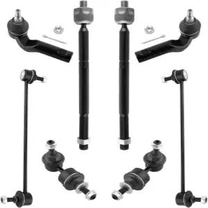 WEDOAUTO 8PCS 서스펜션 키트 전면 내부 외부 타이 로드 엔드 및 후면 스태빌라이저 스윙 바 링크