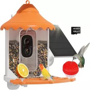 카메라가 장착된 히슈 3MP 피더 2.5L AI로 11 000종 이상 식별 태양광 자동 조류 영상 및 동작 감지 스마트