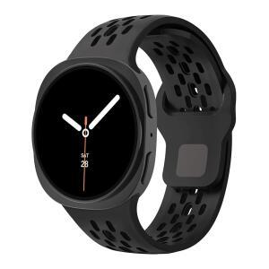 삼성 갤럭시 워치 8 밴드용 실리콘 스포츠 밴드 40mm 44mm /Watch 클래식 46mm 남성 여성, 통기성 노 갭 스트랩 코레아 손목 40 44