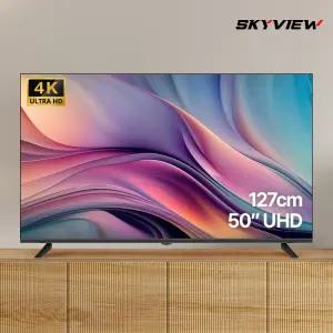 스카이뷰 4K UHD 127cm 50인치 LED TV 대기업패널 에너지1등급 고화질 티비 스탠드형 벽걸이형