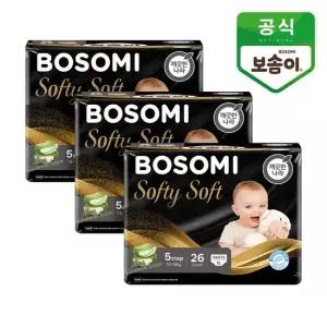 보솜이 소프티소프트 팬티 기저귀 특대형 26개입 3개