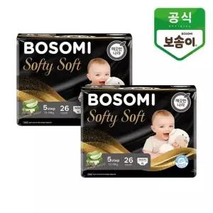 보솜이 소프티소프트 팬티 기저귀 특대형 26개입 2개