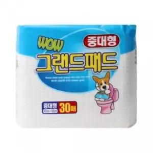 중대형 와우 그랜드패드 30매 강아지배변판 강아지배변봉투 강아지배변용품 (WEDB1AF)