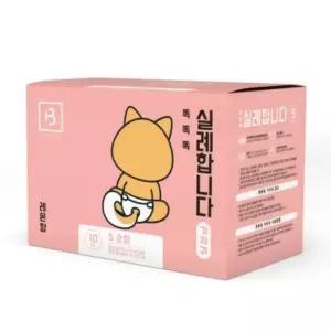 브리더랩 똑똑똑 실례합니다 기저귀 S 소형 10매입 강아지배변판 (WEDB1C9)