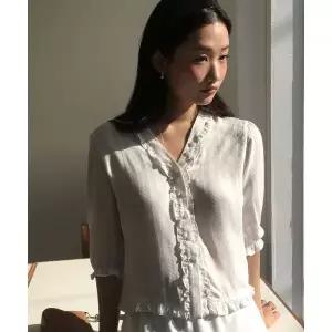 CHERI AUBE 부케 블라우스-화이트 2314832