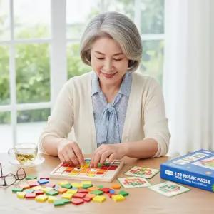 마니파파 시니어퍼즐 노인교구 어르신 치매예방 효도선물 기억력 두뇌건강 나무 판퍼즐 보드 게임 놀이