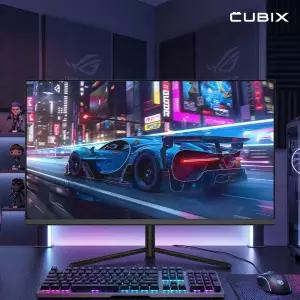 큐빅스 QHD IPS 32인치 모니터 100Hz 1ms 사무용 게이밍 컴퓨터 모니터 CX320Q100
