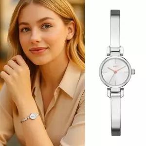 [DKNY] 메탈 손목 시계 여자 팔찌 뱅글 NY2627 실버