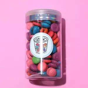 대용량 미니마카롱 600ml 쿠키 초코 꼬끄 답례품인기 우유말먹 씨리얼 케이크장식 소풍간식 한입간식 당충전