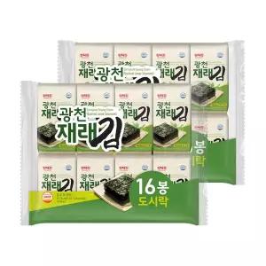 [삼육김] 광천 재래김 도시락김 4g*16봉*2팩